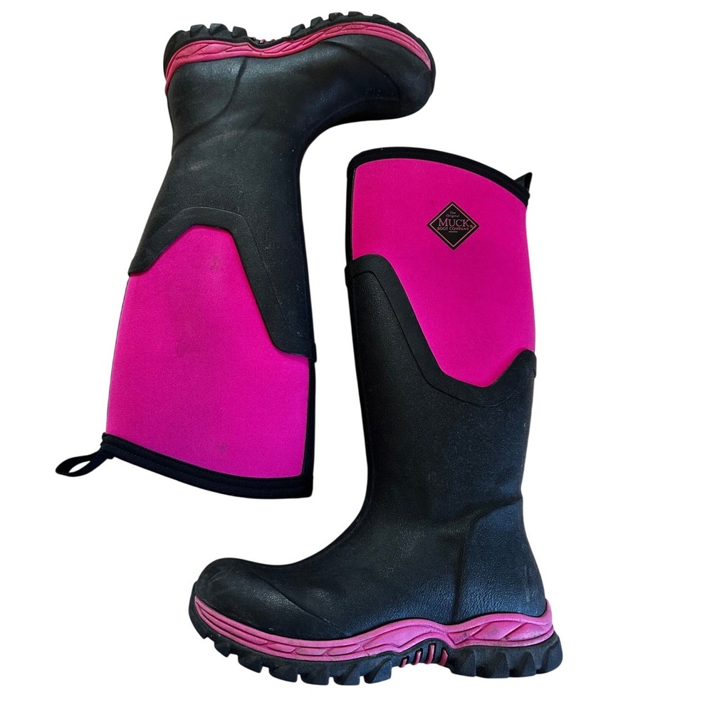 Muck Boot Black Pink Arctic Sport II Winter Boots Women's 5